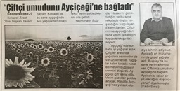 Kırklareli Ziraat Odası Başkanı Ekrem Şaylan, Kırklareli’de, bu sene ayçiçeğinde son yağışlardan dolayı rekor verim beklediklerini dile getirdi.
